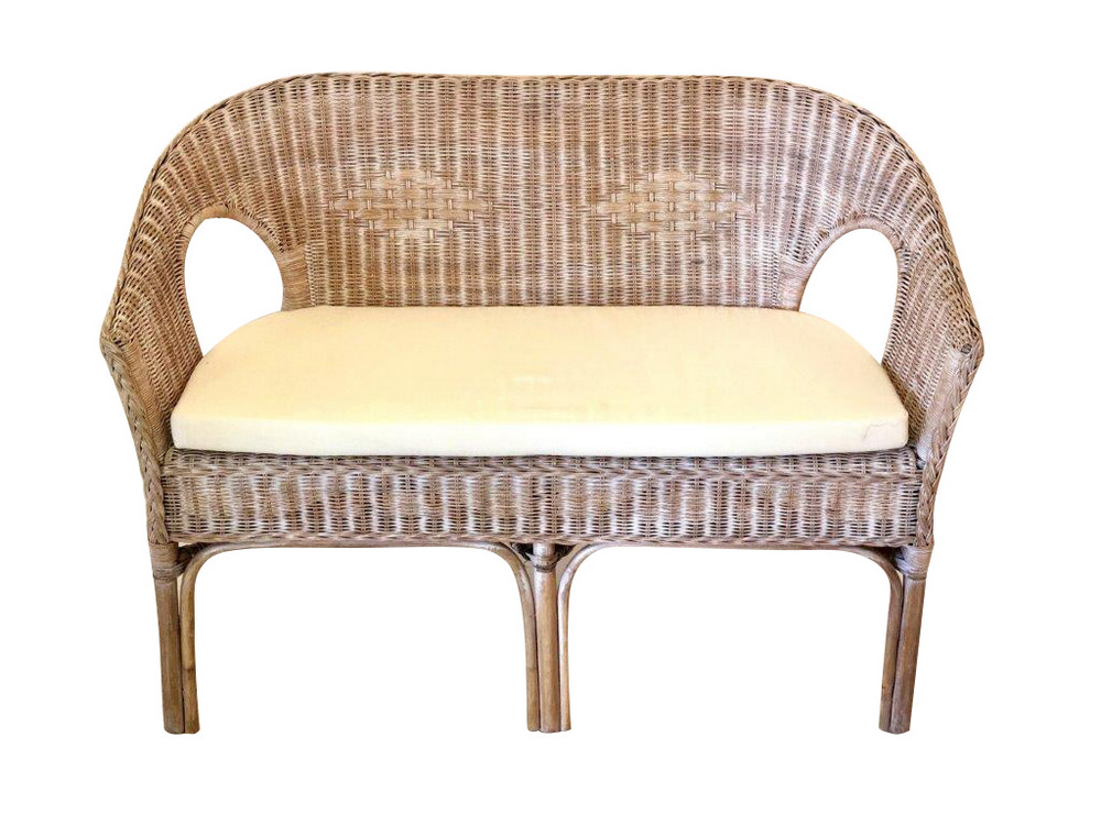 Country wickers sofa rental in Milan Italy