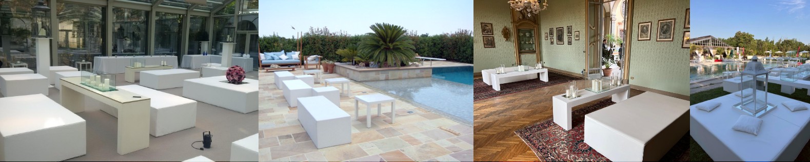 Noleggio Arredi lounge ecopelle a Milano, in Lombardia e in Italia