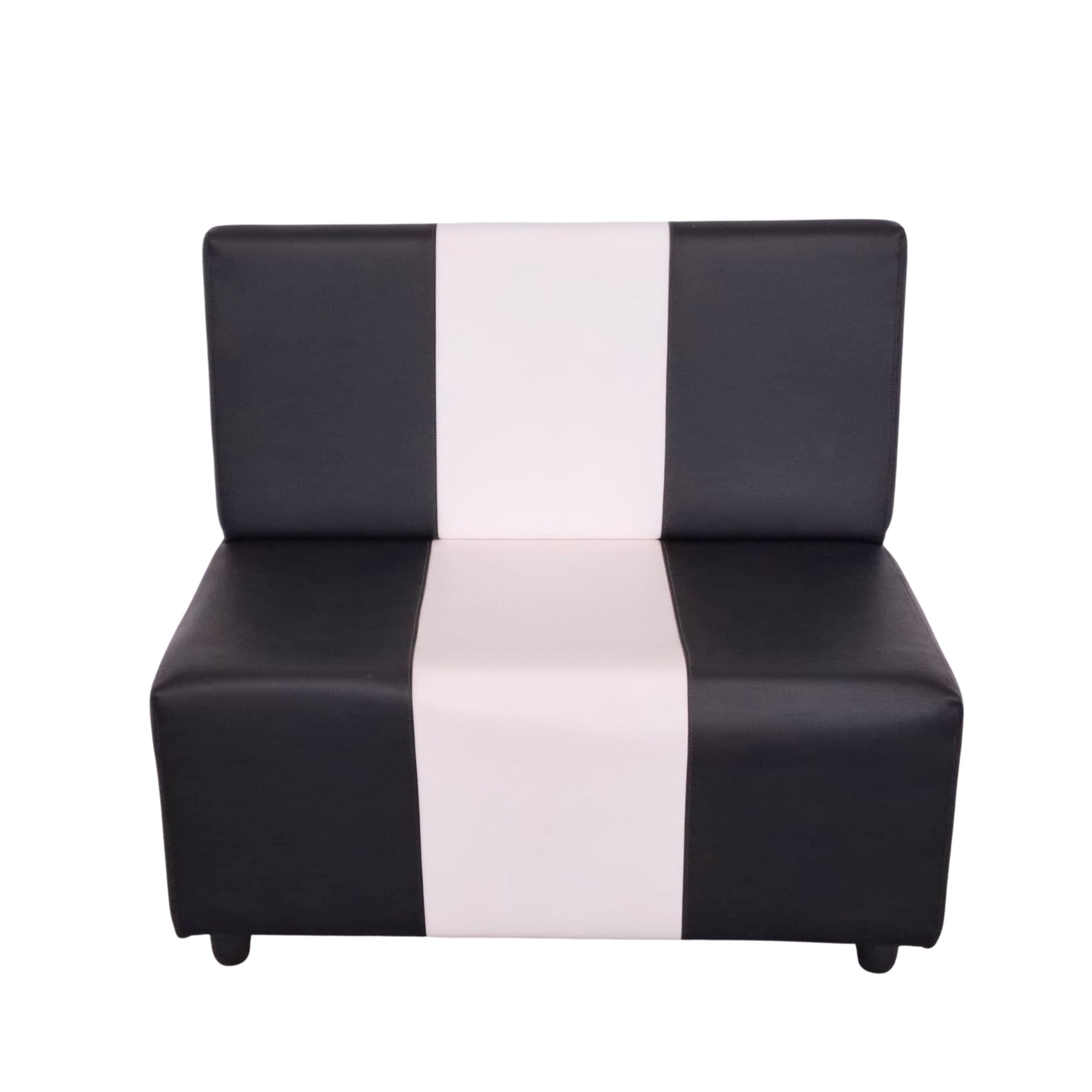 Linea Happy Days: Divano piccolo Nero-Bianco-Nero