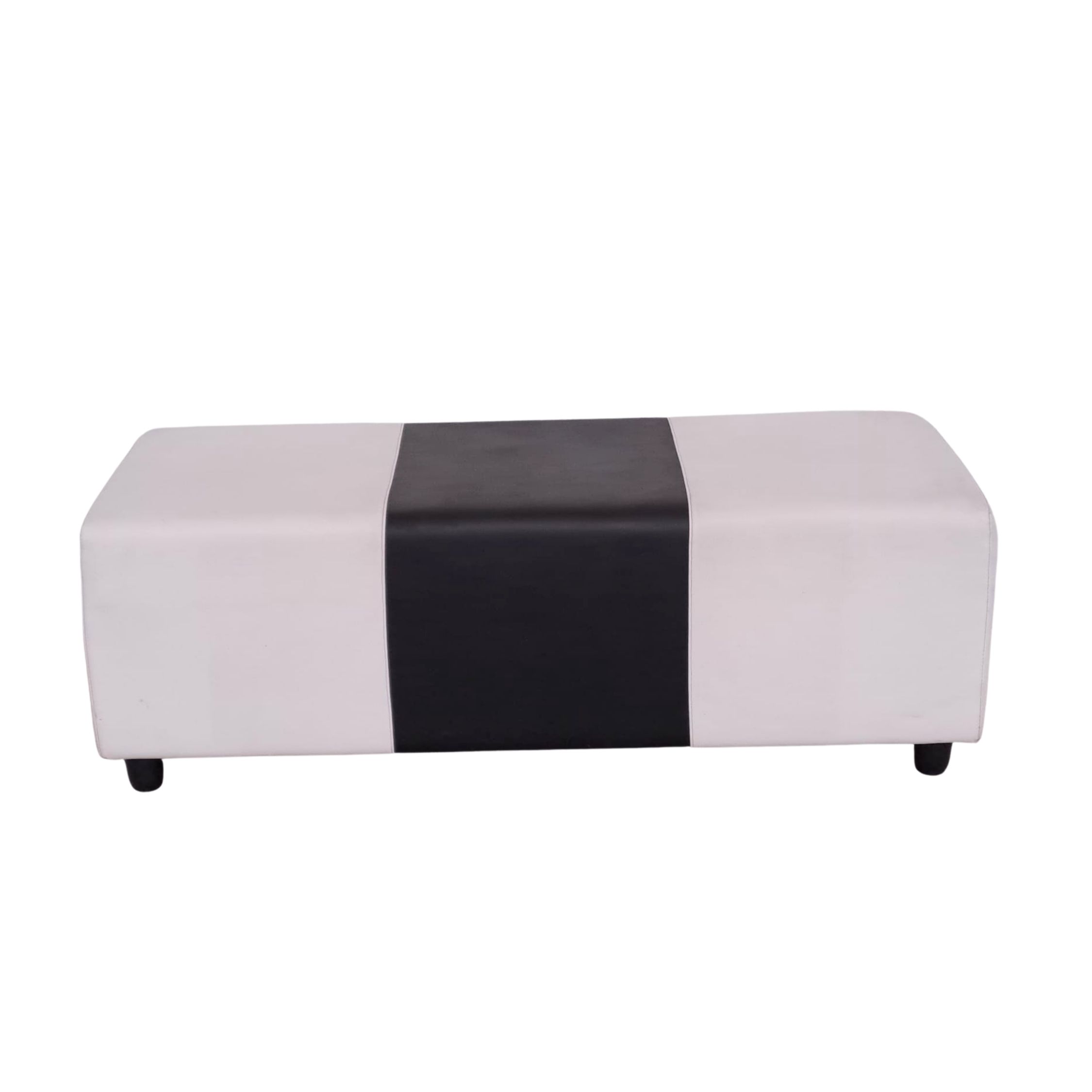 Linea Happy Days: Panca piccola Bianco-Nero-Bianca