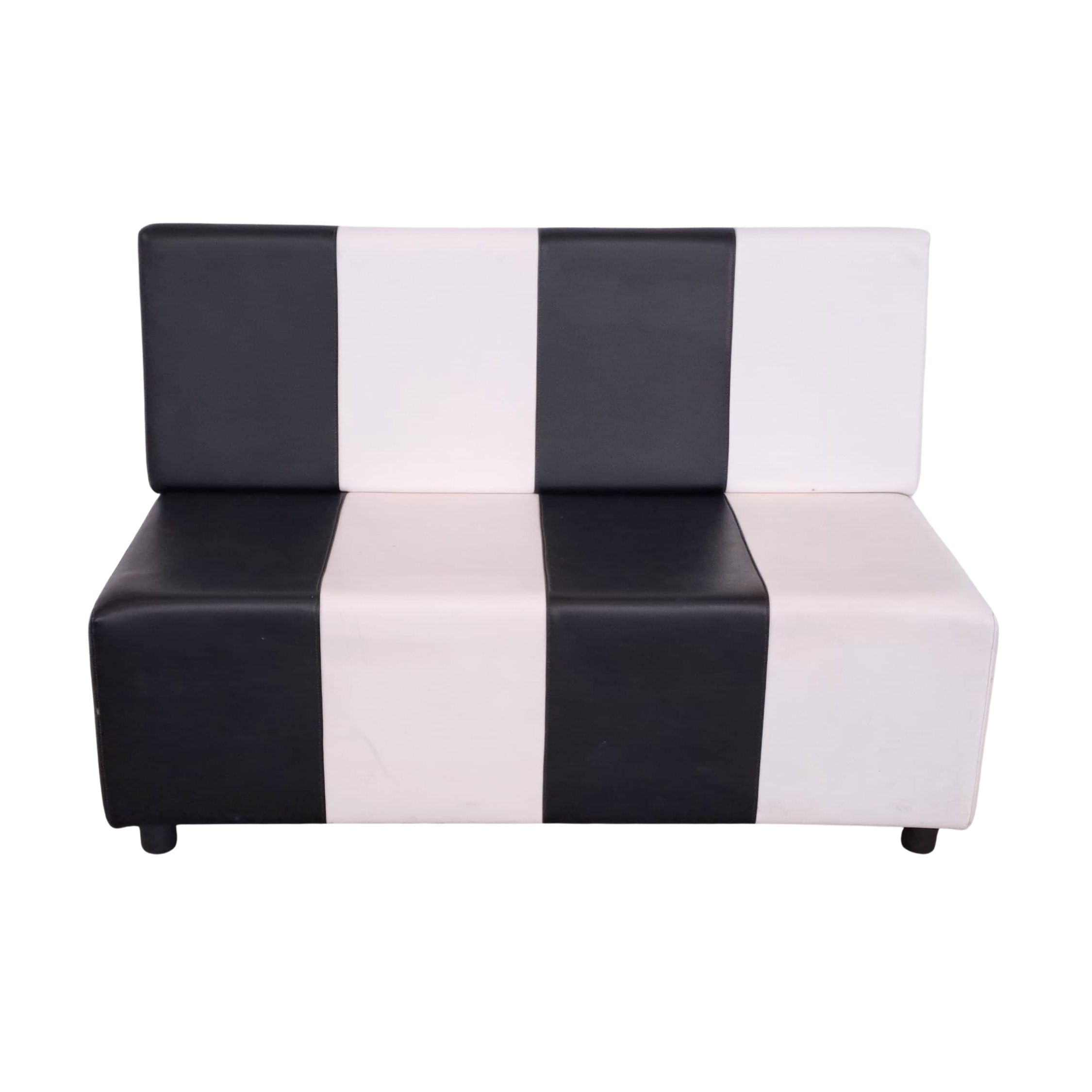 Linea Happy Days: Divano piccolo Nero-Bianco-Nero-Bianco