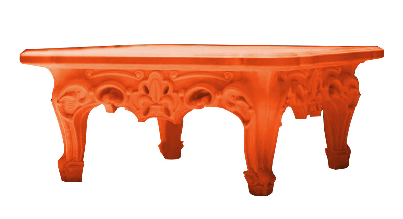 Duke of love table - Mandarin Orange rental in Milan Italy