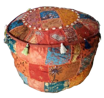 Pouf indiani etnici