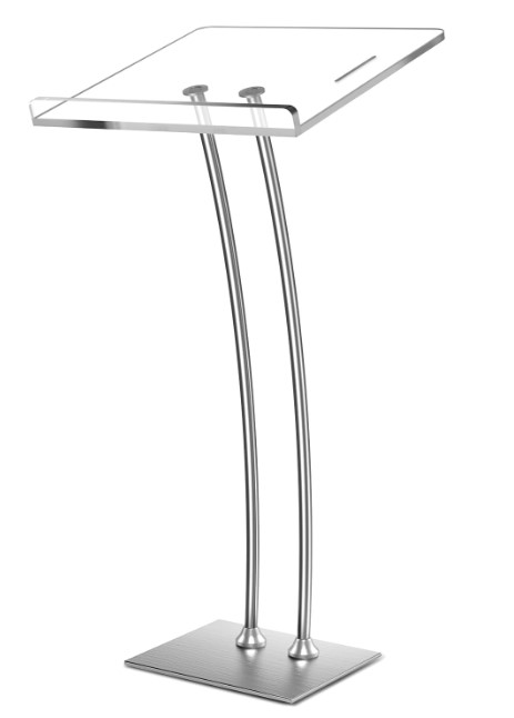 Noleggio Leggio Podio Silver in plexiglass a Milano Leggio Podio Silver in plexiglass