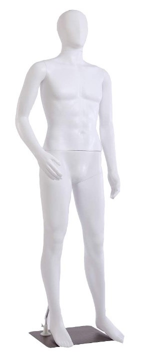 Manichino uomo bianco opaco