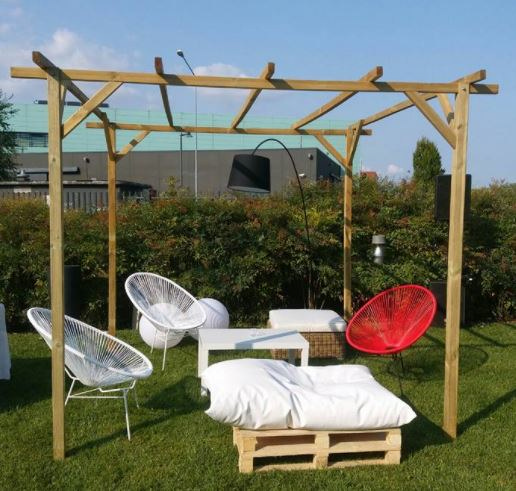 Noleggio Pergola in legno a Milano Pergola in legno