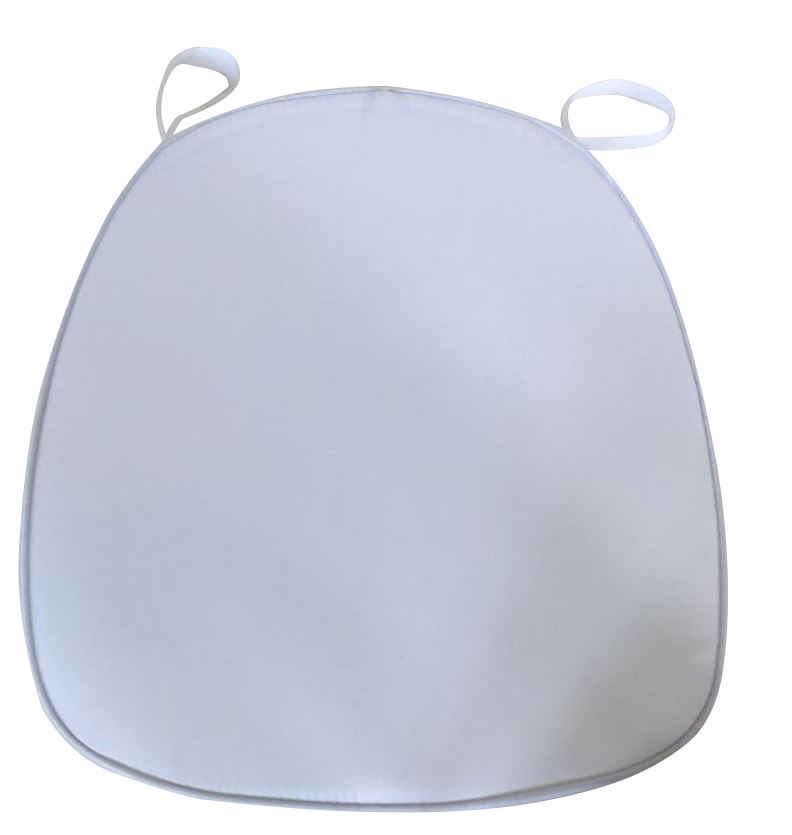 Cuscino bianco per sedia parigina oro