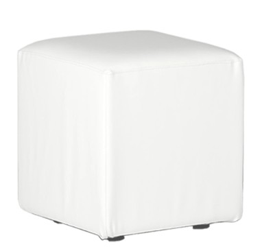 POUF Bianco cm 40X40X45h (Classe 1 IM) PRODOTTO IGNIFUGO