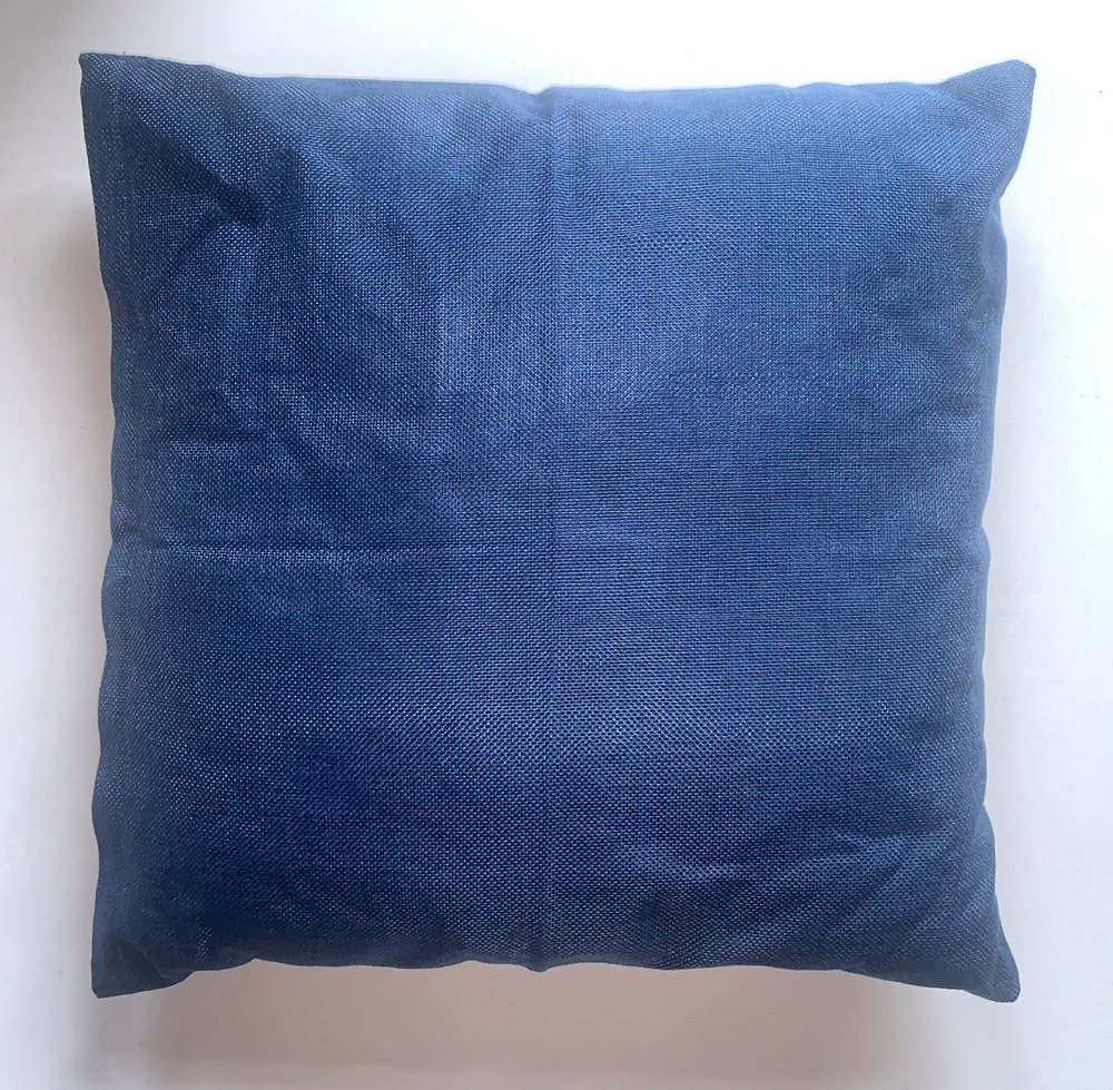 cuscino blu jeans