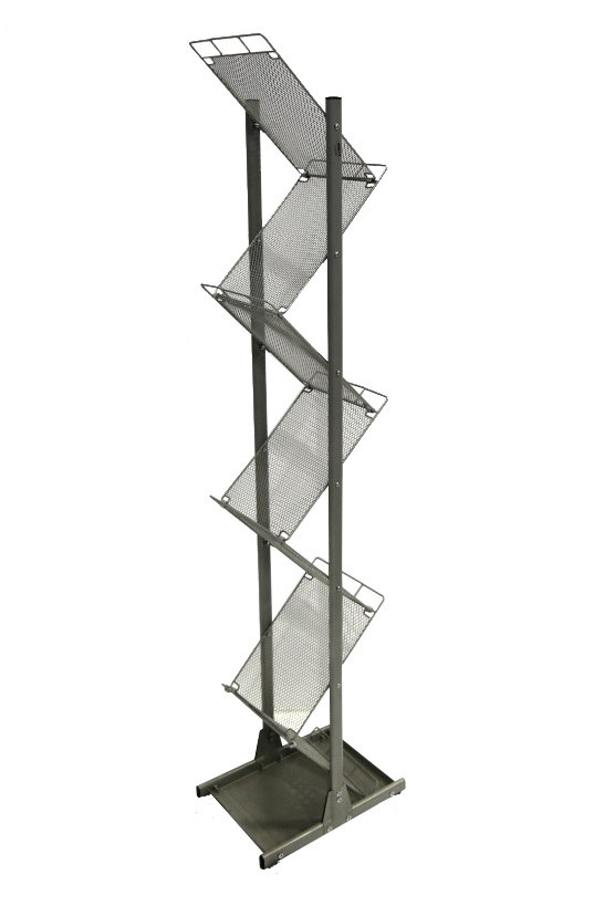 Porta Depliant/ brochure
con rotelle
H150cm