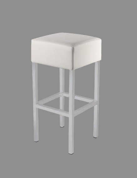Noleggio Sgabello Cube bianco imbottito a Milano Sgabello Cube bianco imbottito
