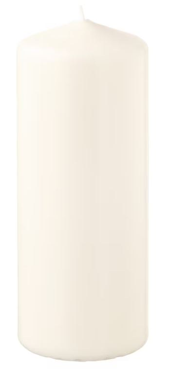 Candela bianca h14cm