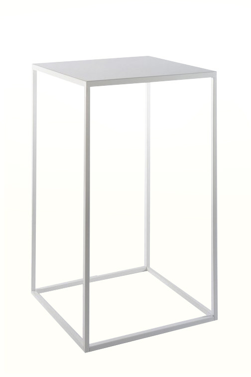 Tavolo mangia in piedi Cube bianco 