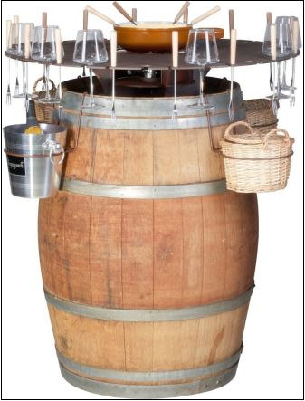 Botte di legno per fonduta