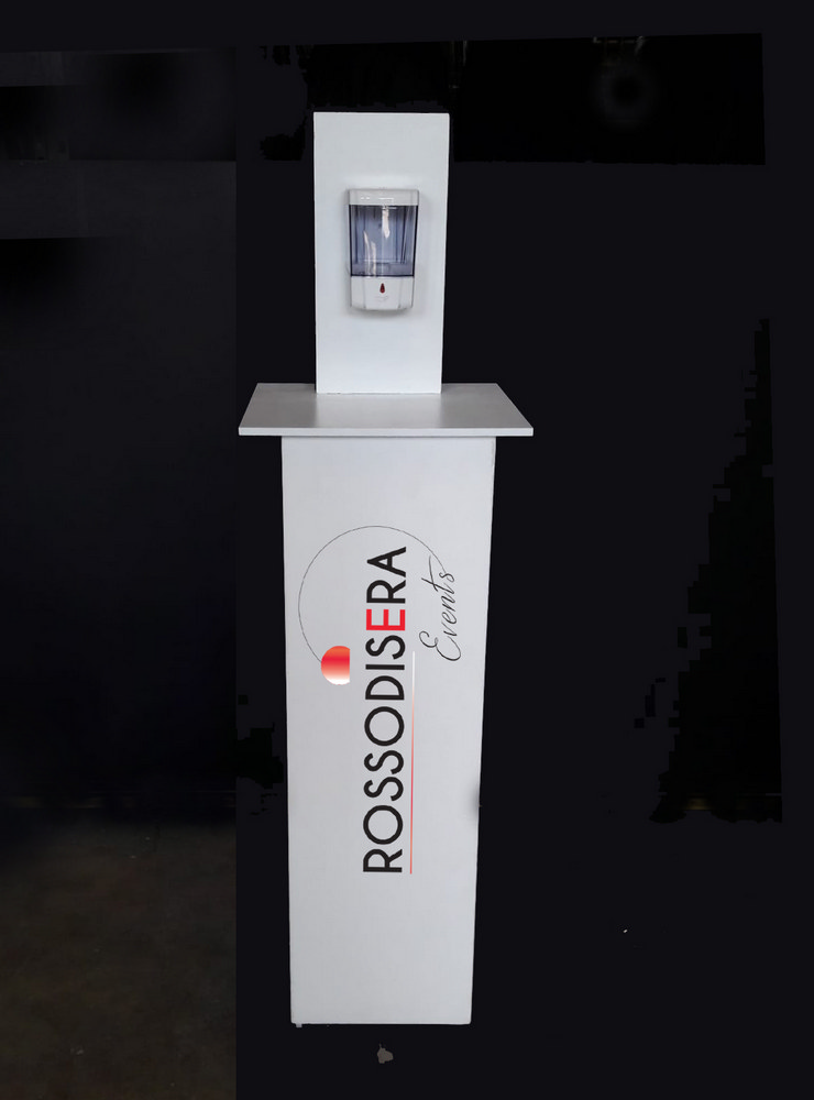 Noleggio Colonnina personalizzabile dispenser Gel automatico igienizzante a Milano Colonnina personalizzabile dispenser Gel automatico igienizzante