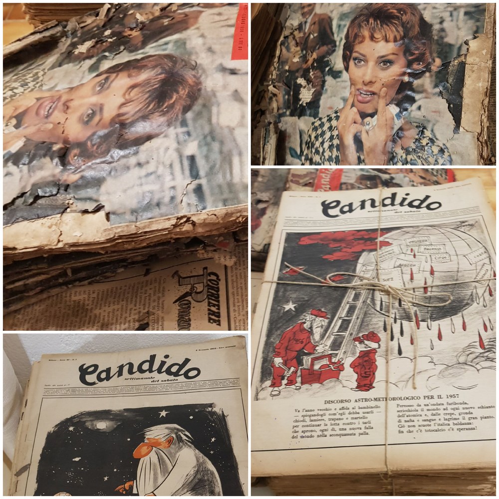 Noleggio Giornale Vintage Il Candido settimana del sabato di Guareschi a Milano Giornale Vintage Il Candido settimana del sabato di Guareschi