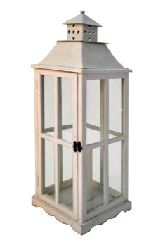 Lanterna Provenzale Grande bianca h.85cm