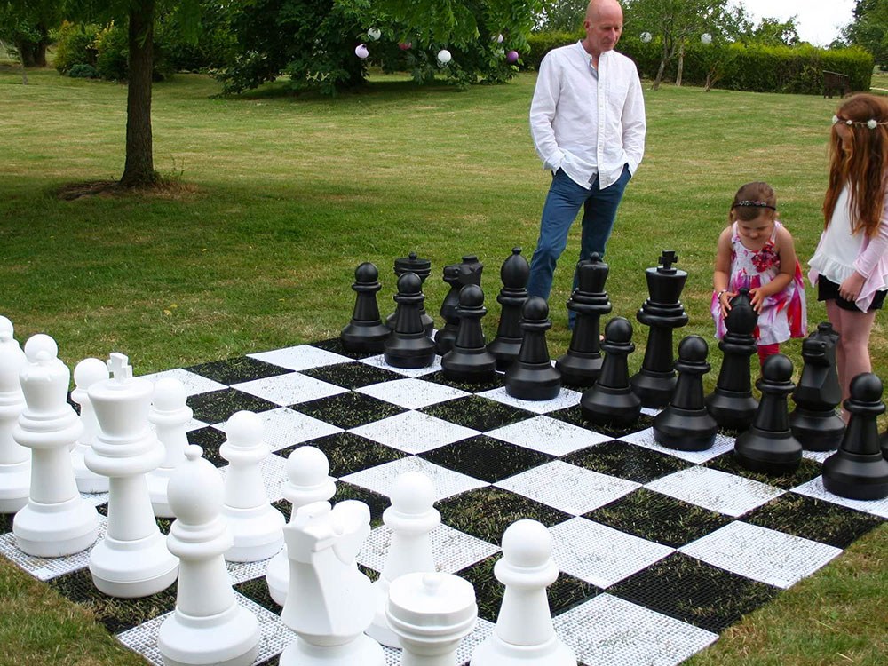 Giant chess rental in Milan Italy