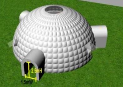 Noleggio Igloo gonfiabile 20M diam a Milano Igloo gonfiabile 20M diam