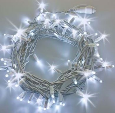 Catena Filare luci led luce fredda 20m - 220V 