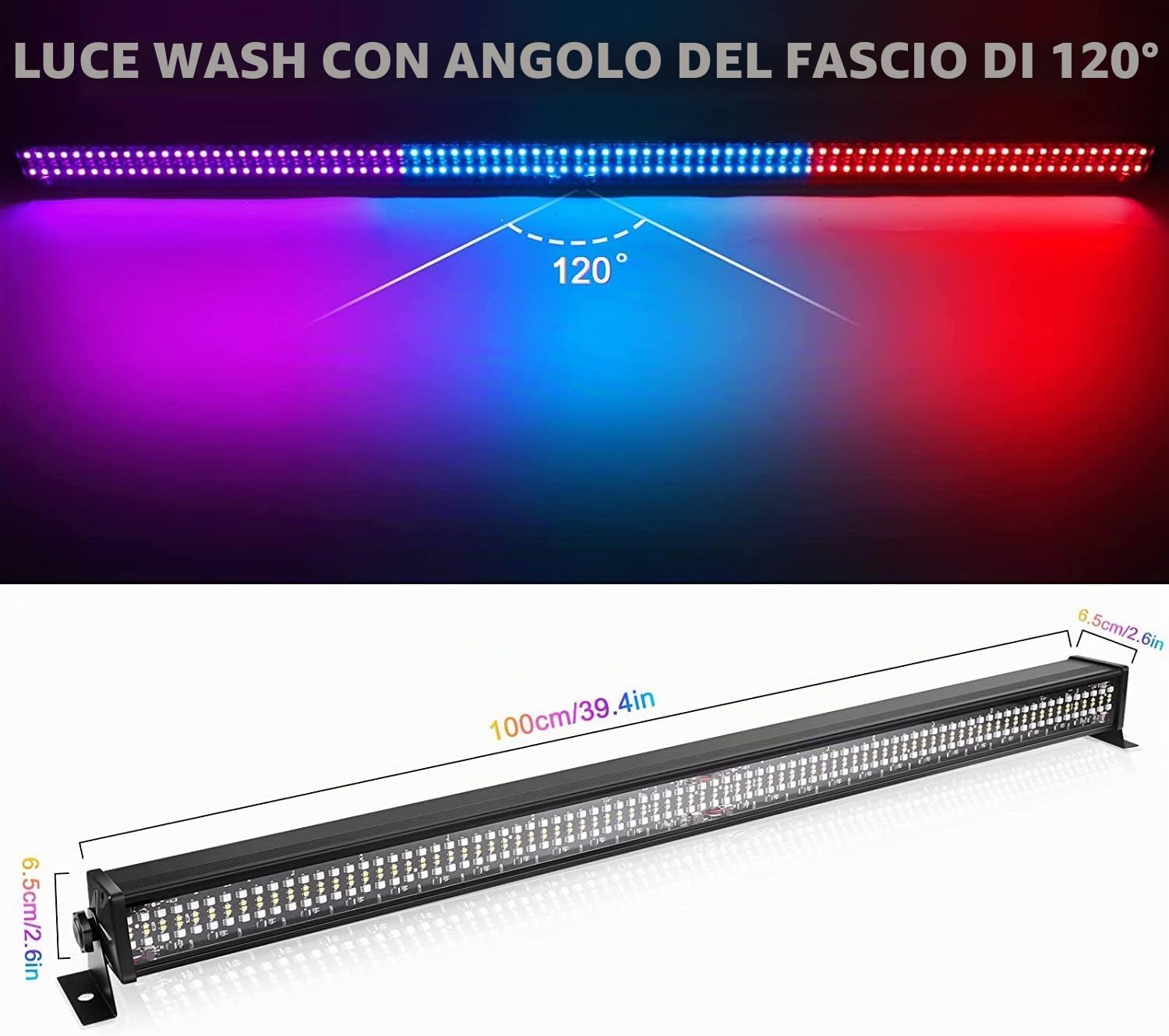 Rental of backstage shows in Milan, in Italy and abroad: Led Bar 1m dmx