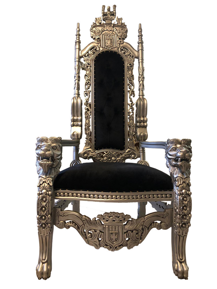Trono Imperiale nero e argento