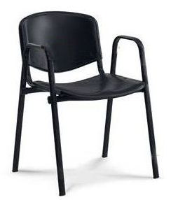 Sedia nera ignifuga