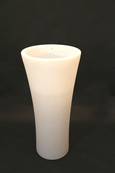 Noleggio Vaso luminoso Lyon bianco a Milano Vaso luminoso Lyon bianco