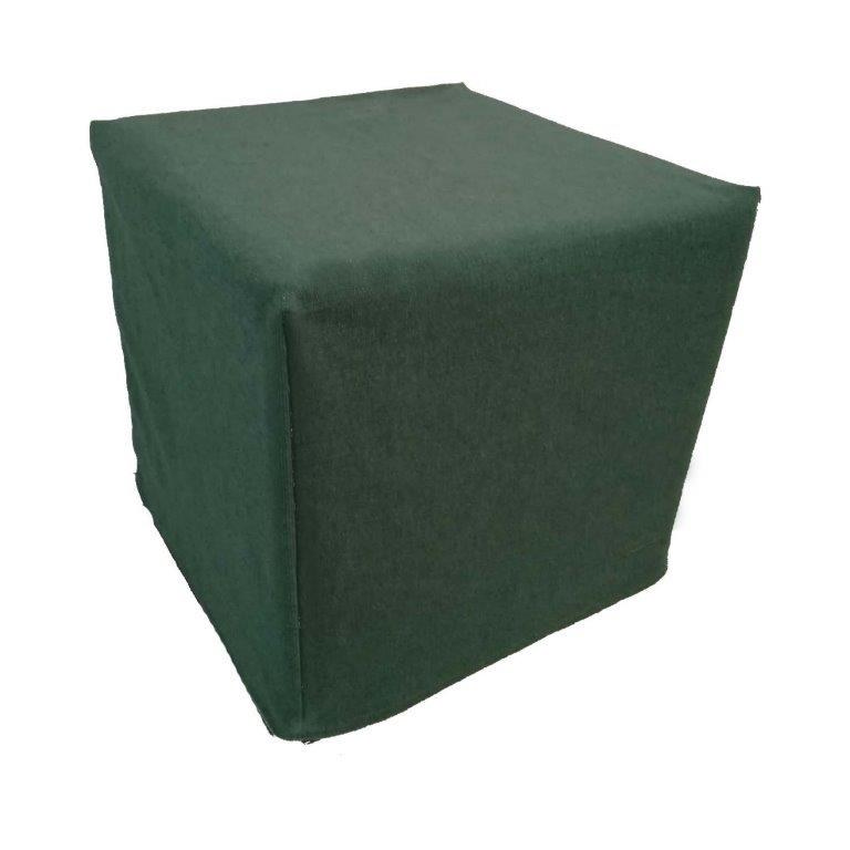 POUF COLORE VERDE BOTTIGLIA