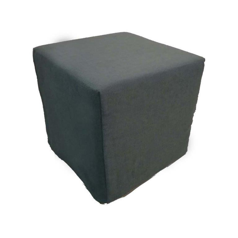 Pouf colore verde scuro