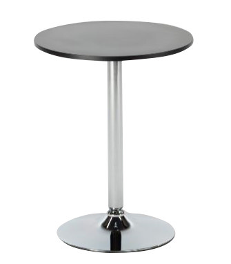 Tavolo Vienna tondo nero H. 76 CM
