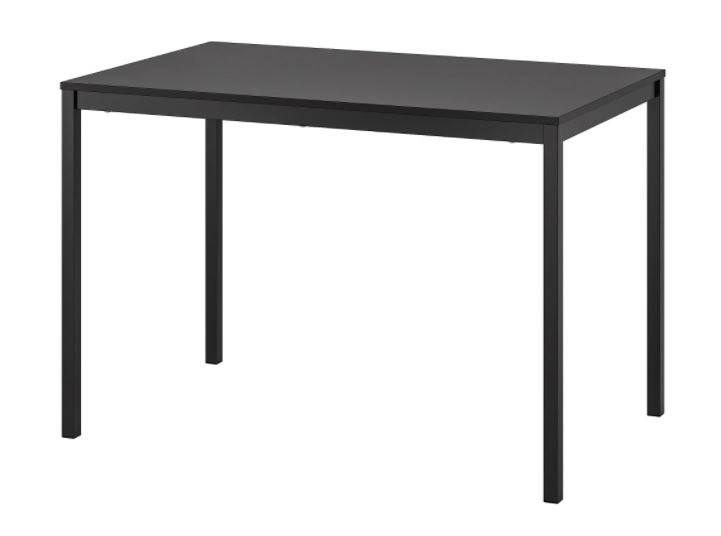 Tavolo Black 110 gamba quadrata